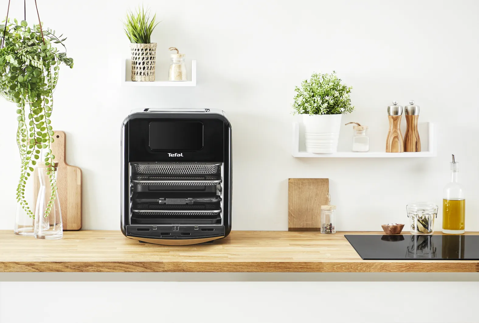 Tefal Easy Fry FW5018 Airfryer -kiertoilmakypsennin, musta,11L