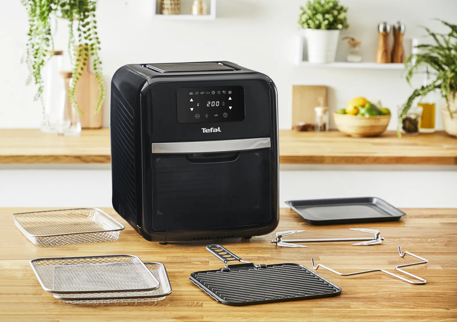 Tefal Easy Fry FW5018 Airfryer -kiertoilmakypsennin, musta,11L