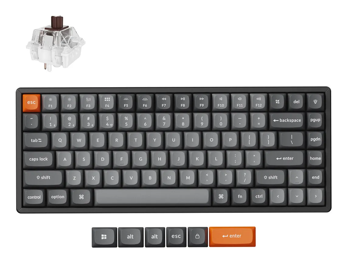 Keychron K2 MAX Hot Swap QMK/VIA Super Brown - wireless keyboard
