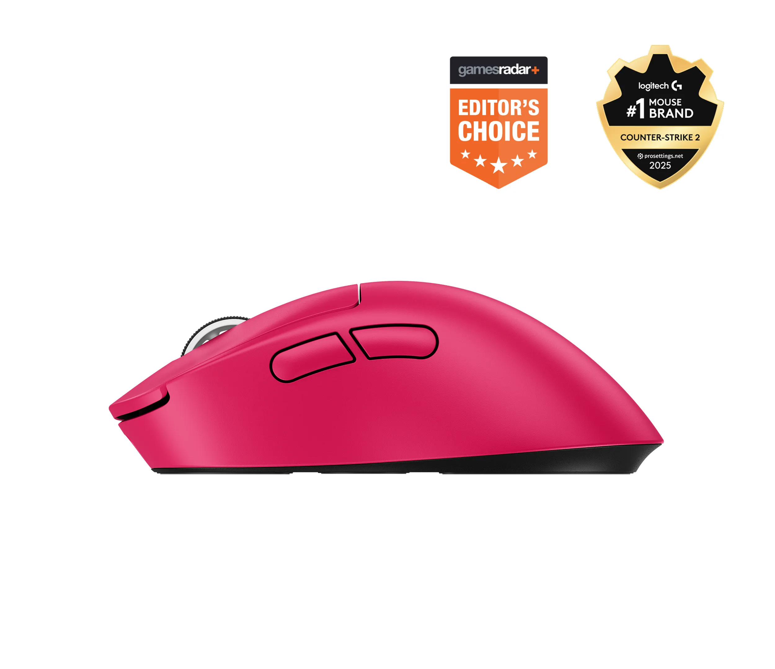 Logitech PRO X SUPERLIGHT 2 DEX Wireless Gaming Mouse, Magenta