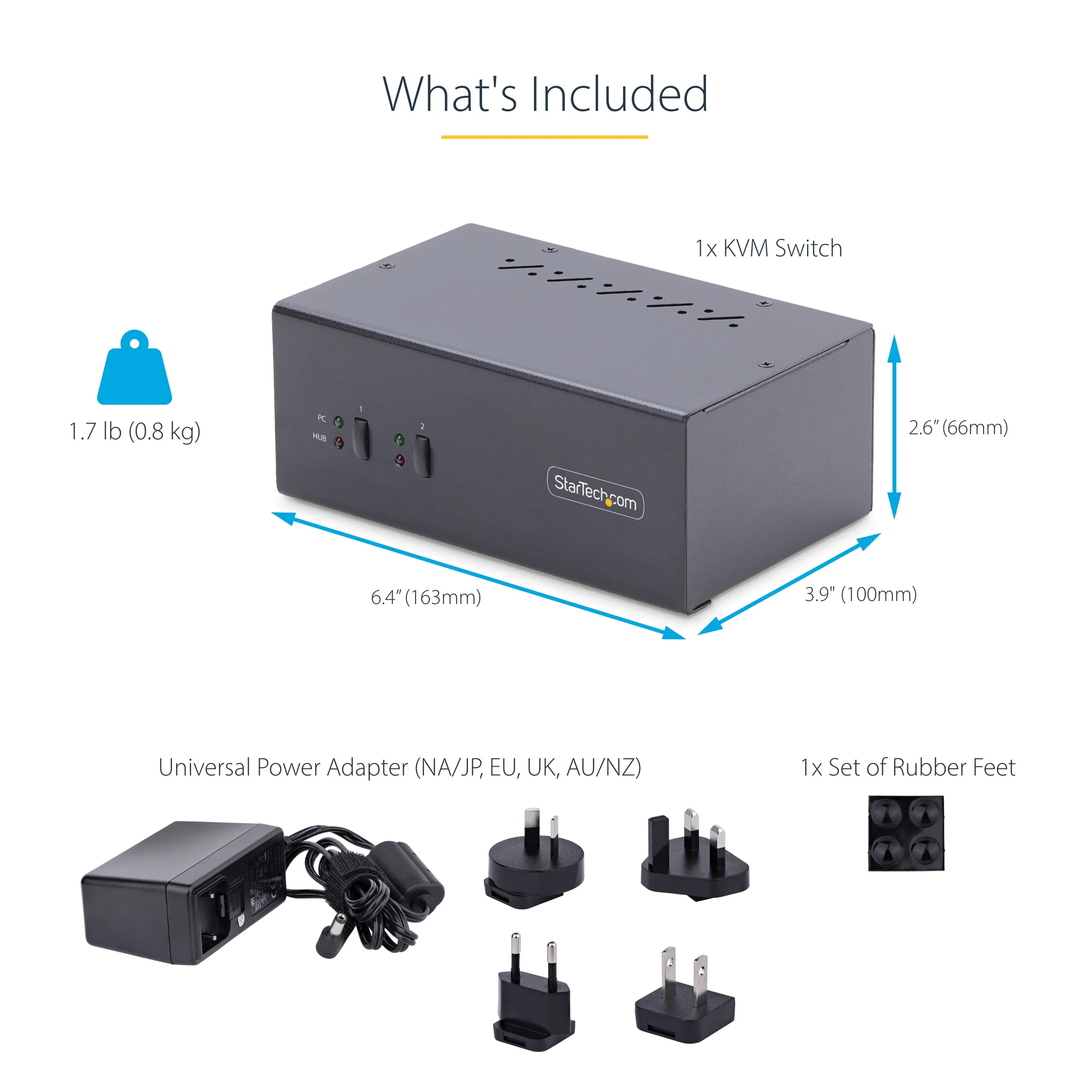 2-Port Dual-DisplayPort KVM Switch 4K