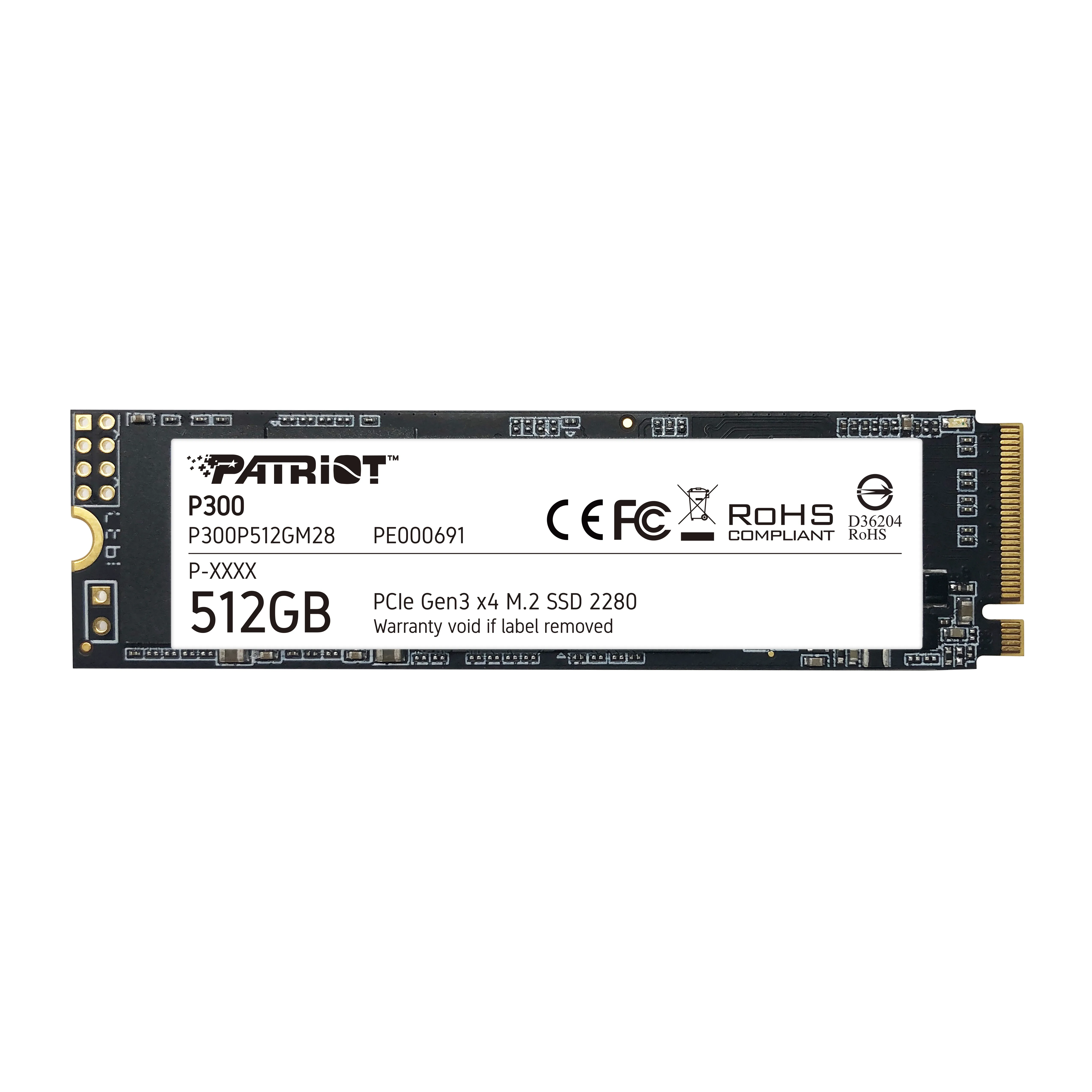 Patriot P300 512GB, PCIe 3.0, M.2 - SSD