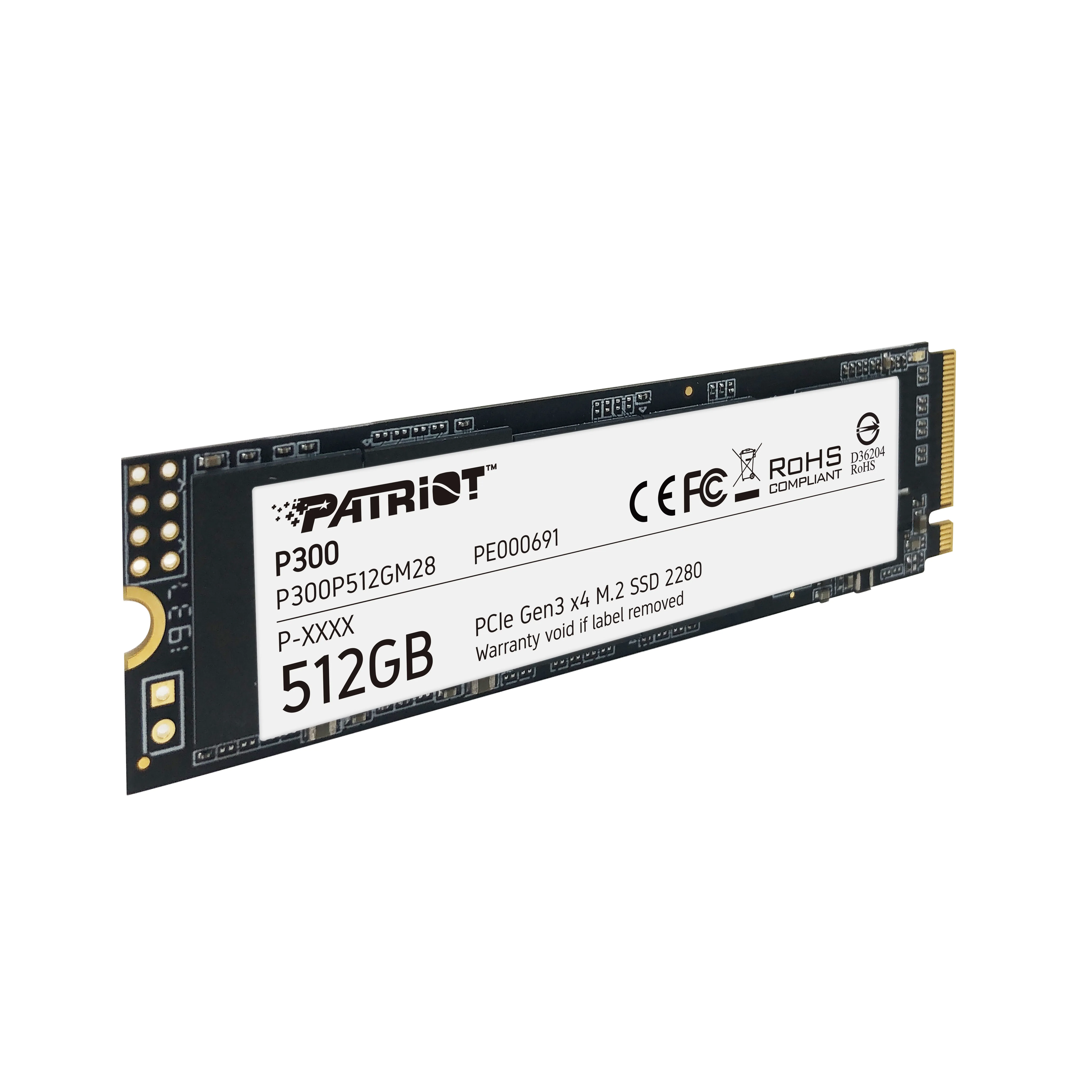 Patriot P300 512GB, PCIe 3.0, M.2 - SSD