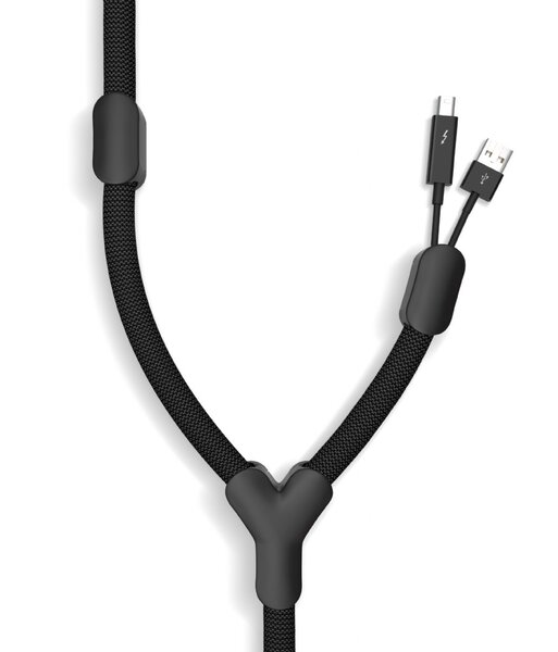 Bluelounge Soba - Cable management sleeve, Black