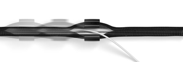 Bluelounge Soba - Cable management sleeve, Black