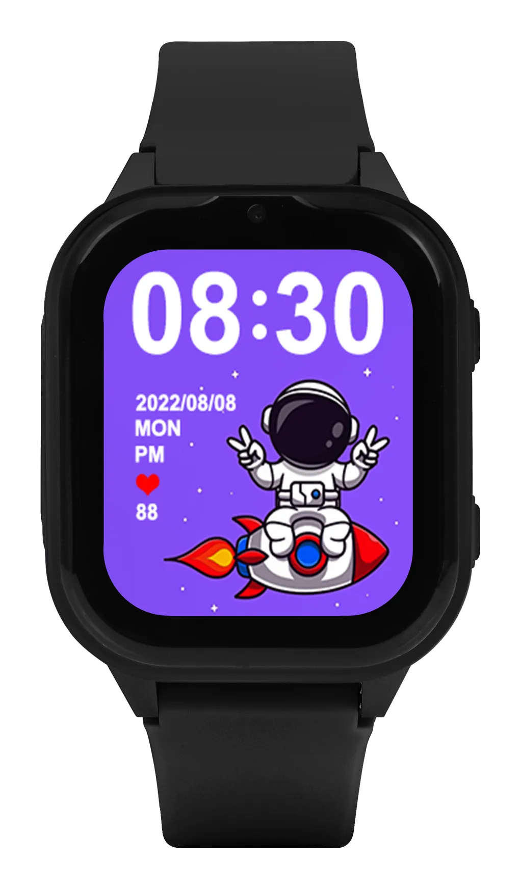Garett Kids Sun Ultra 4G - klocktelefon, Svart