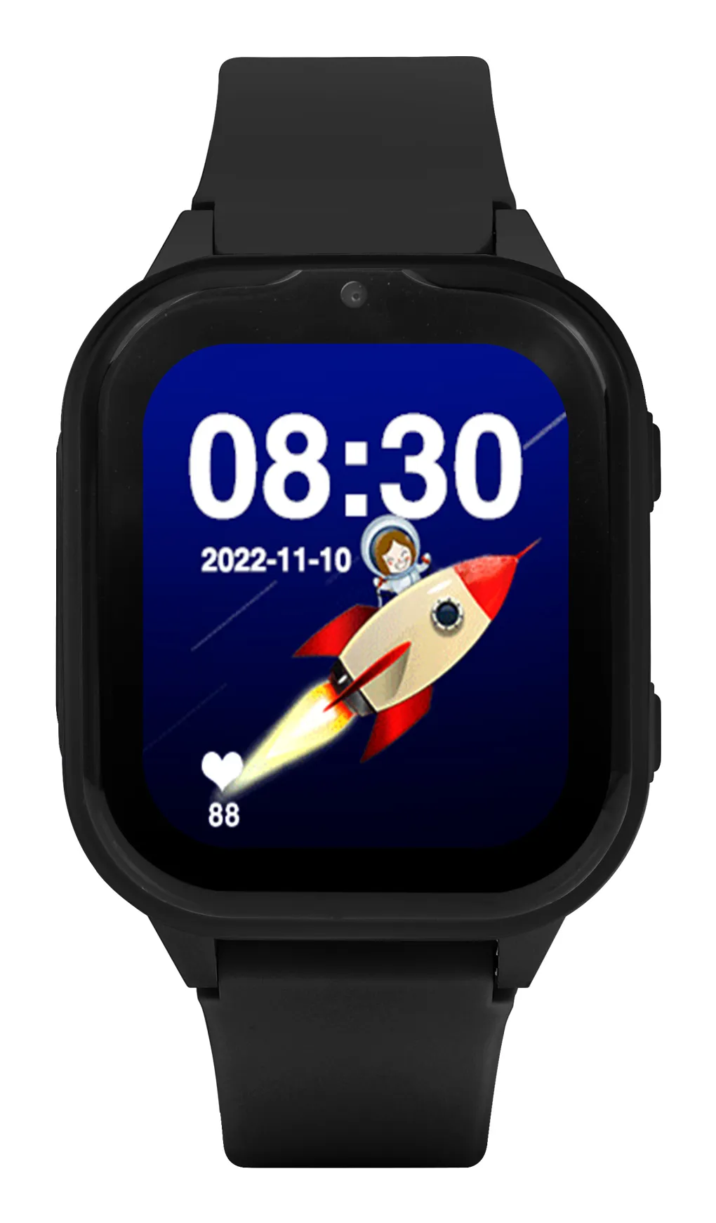 Garett Kids Sun Ultra 4G - klocktelefon, Svart