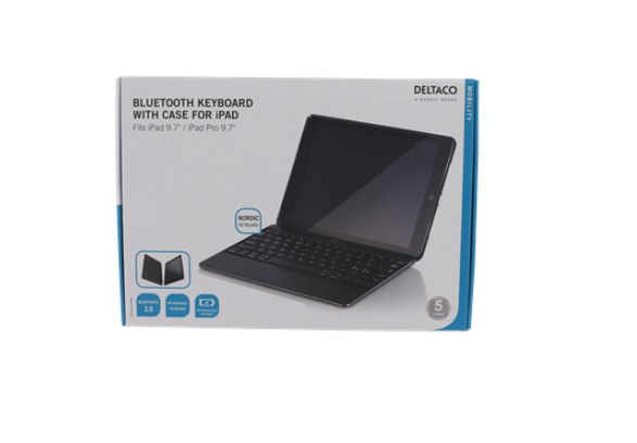 DELTACO Case with keyboard for Ipad 9.7"