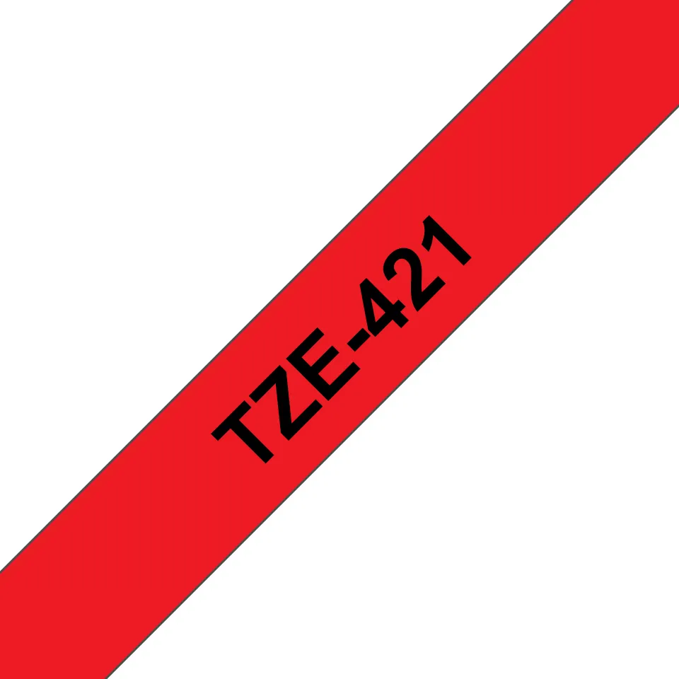 Brother TZe tape  9mmx8m black/red