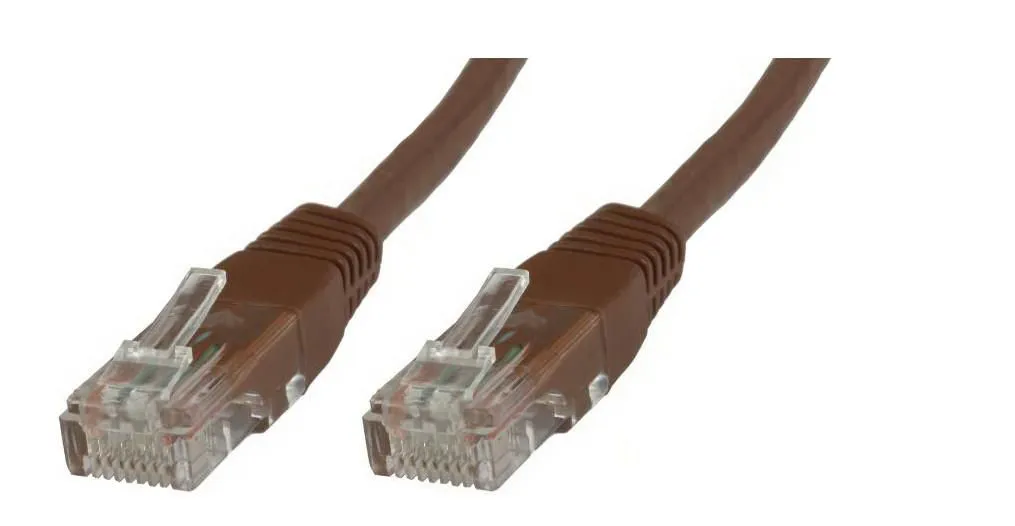 MicroConnect Cat5e U/UTP - network cable, 1 m, Brown