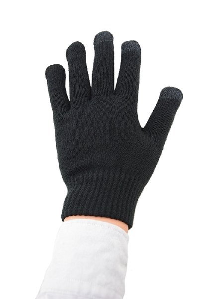 WAVE KOSKETUSN&Auml;YTT&Ouml;K&Auml;SINEET - Mukava ja l&auml;mmin sormikas, jossa kosketuspinnat kolmessa sormessa. Toimii kaikkien kapasitiivisten kosketusn&auml;ytt&ouml;jen kanssa. (mm.