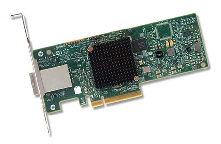 LSI SAS 9300-8e SGL, 8-Port Ext, 12Gb/s SATA+SAS, PCIe 3.0 HBA