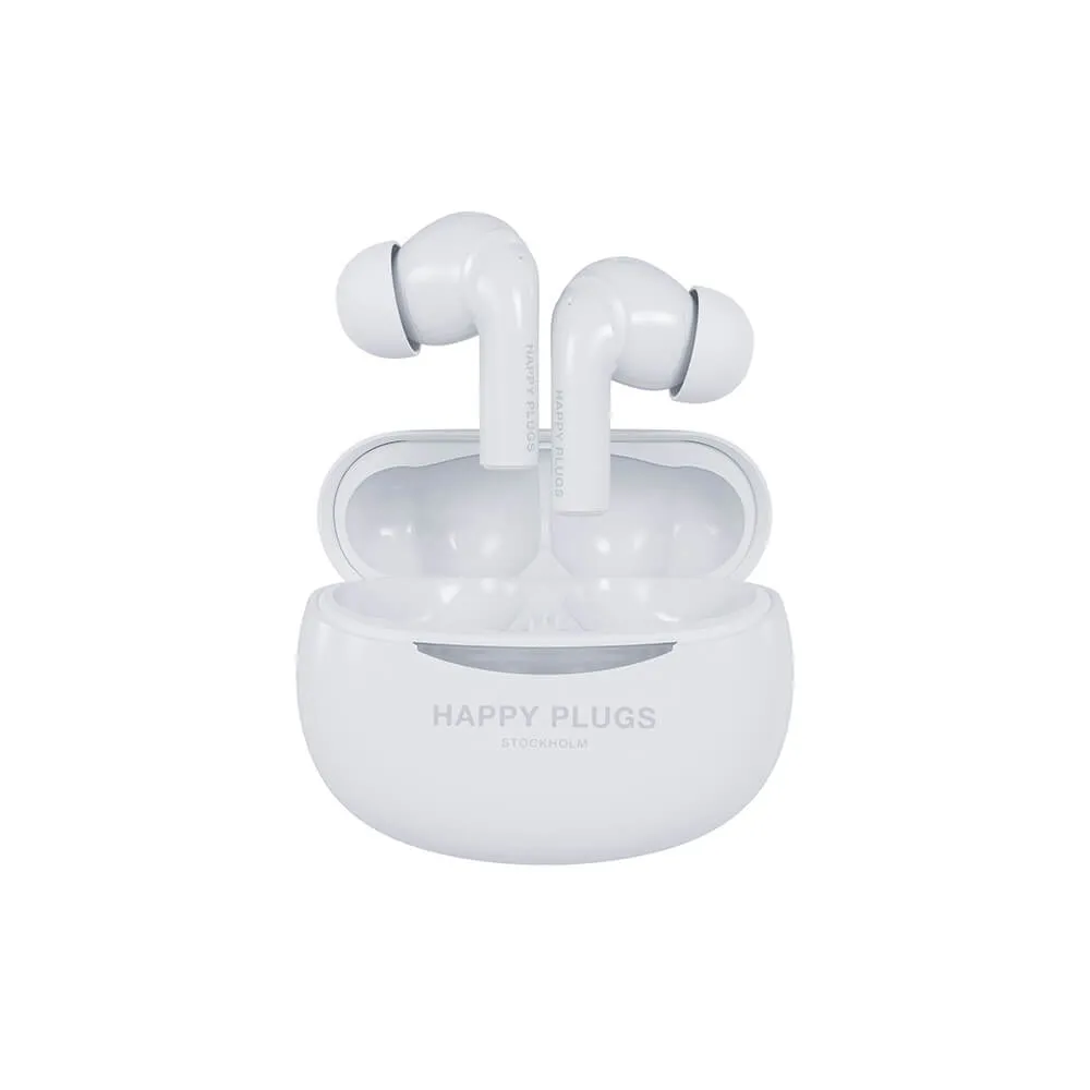 Happy Plugs Joy Pro Wireless Earbuds, White