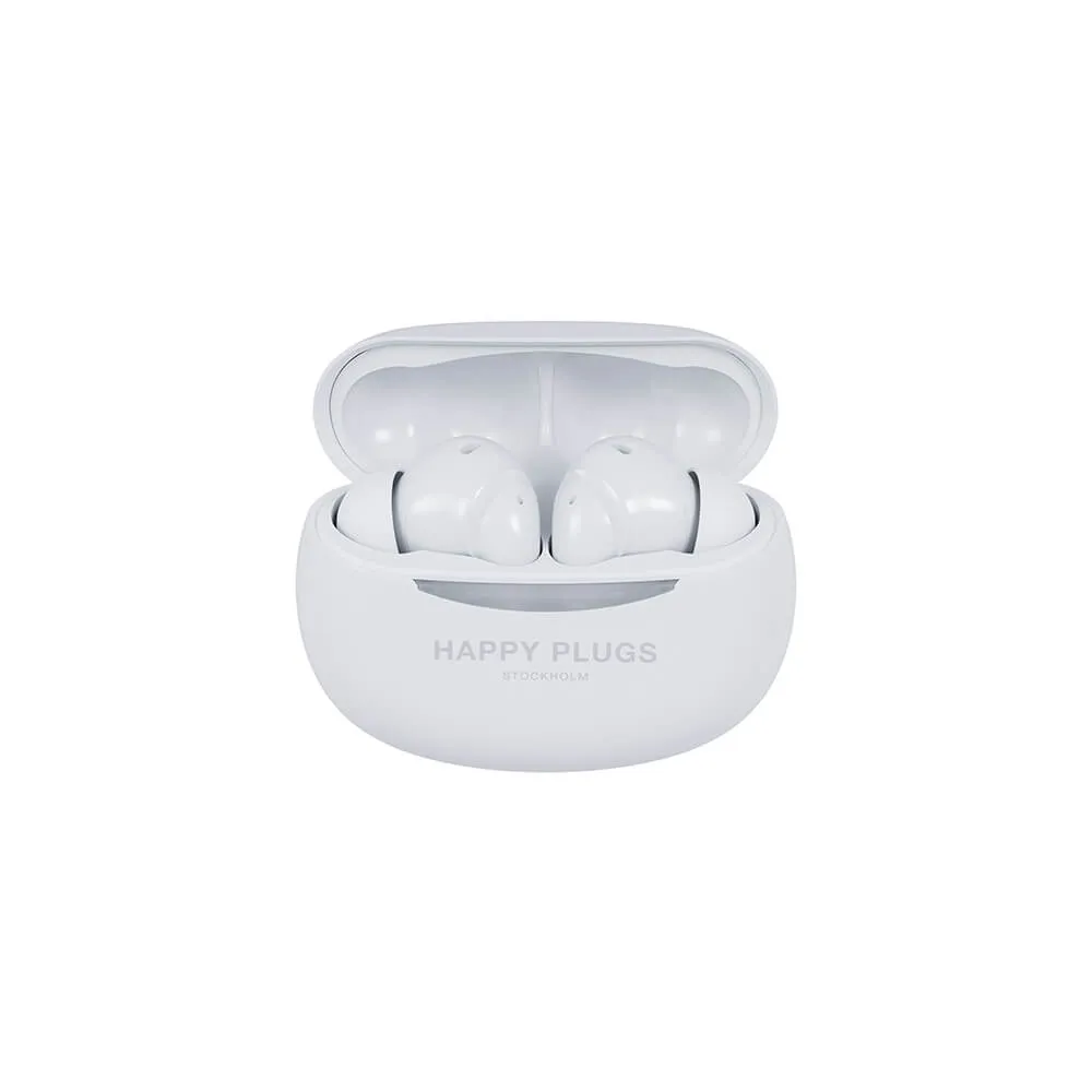 Happy Plugs Joy Pro Wireless Earbuds, White