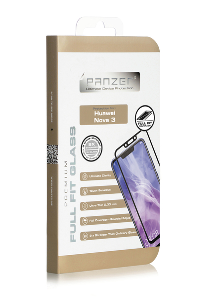 Huawei Nova 3, Full-Fit Glass, Black