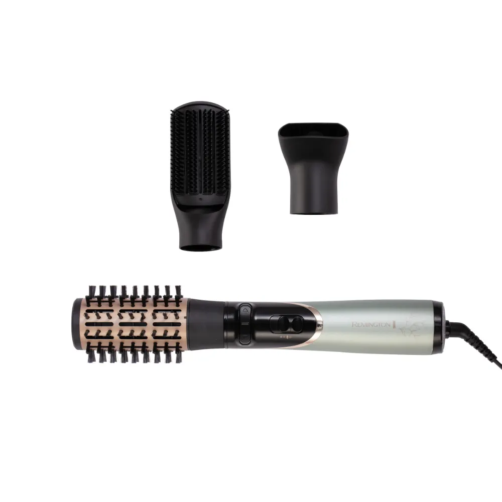 Remington Botanicals AS5860 Rotating Hot Air Brush, Black/Silver
