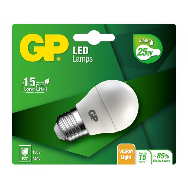 GP LED MGLOBE LED-lampa, 3,5W, E27