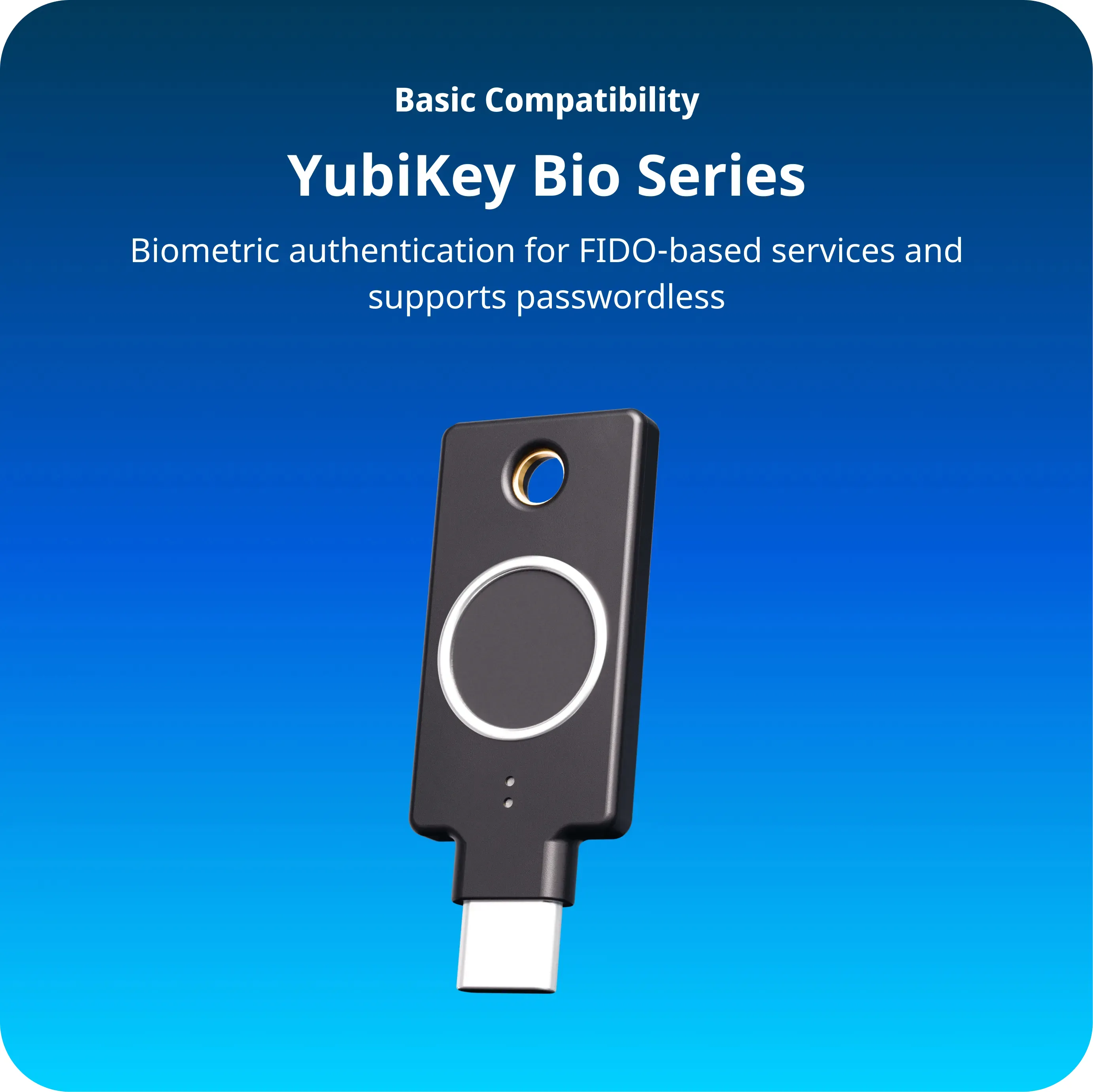 Yubico YubiKey C Bio USB-C -suoja-avain