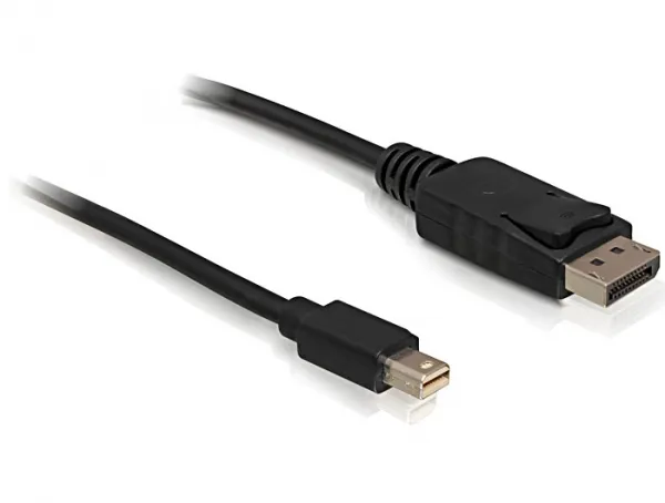 DeLOCK Mini DisplayPort – DisplayPort cable, 4K, 1 m, Black
