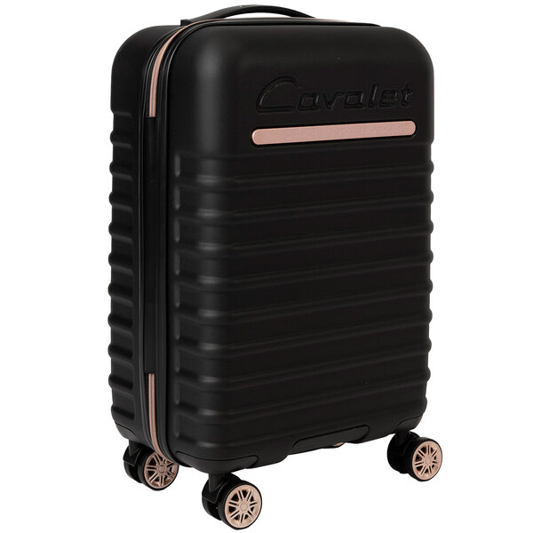 CAVALET Pasadena 35 L Cabin Suitcase, Black/Rose Gold