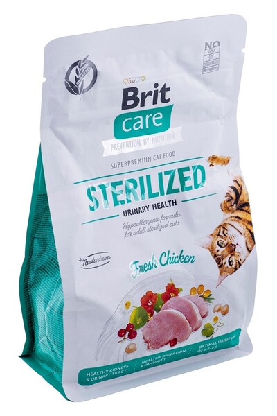 Brit Care Grain-Free Sterilized Urinary Health, Torrfoder f&ouml;r katt, Adult, 400 g