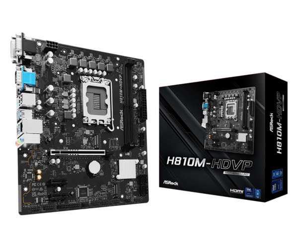 ASRock H810M-HDVP LGA1851 mATX -emolevy