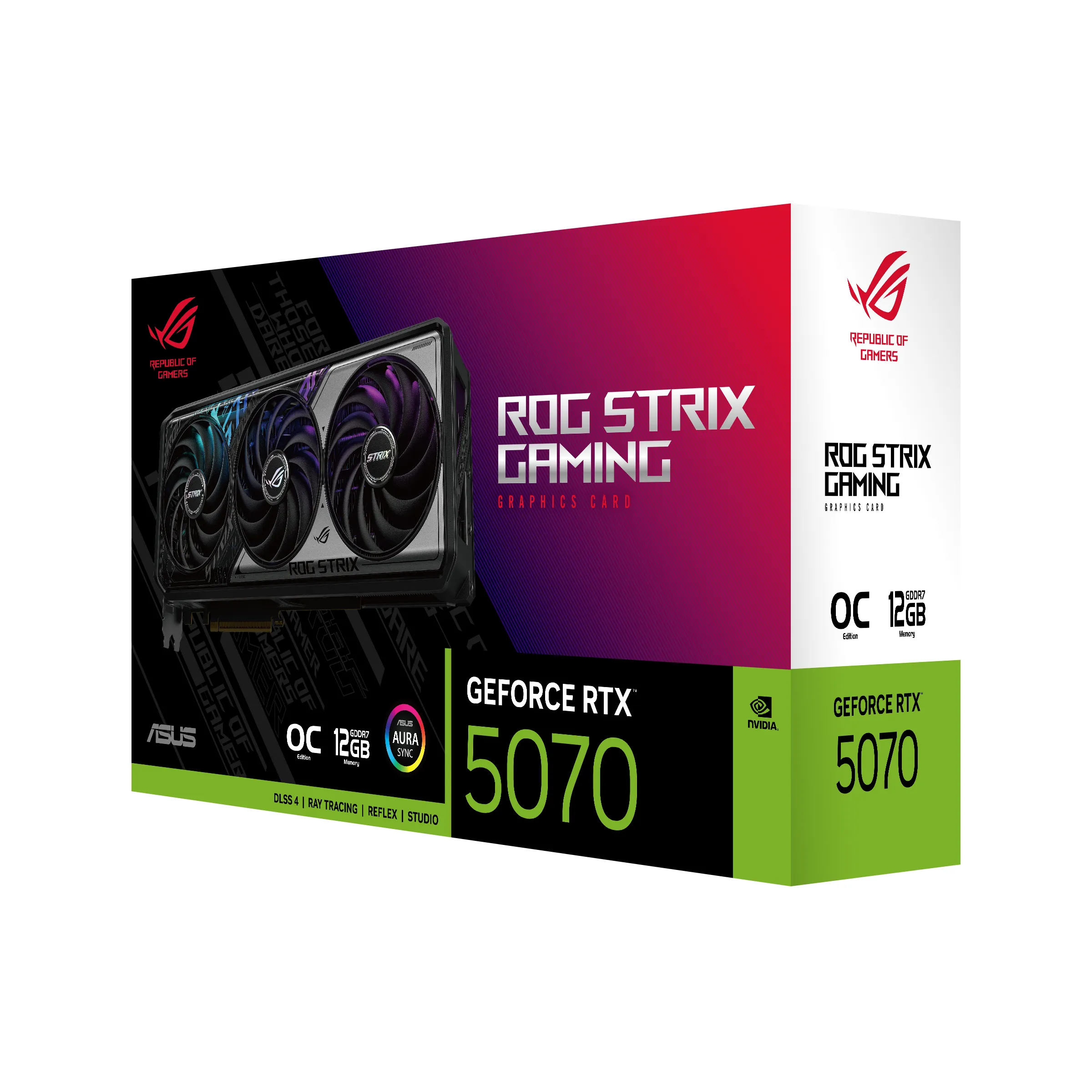 Asus GeForce RTX 5070 ROG Strix OC Gaming 12GB - Graphics card + NVIDIA Bundle: Arc Raiders