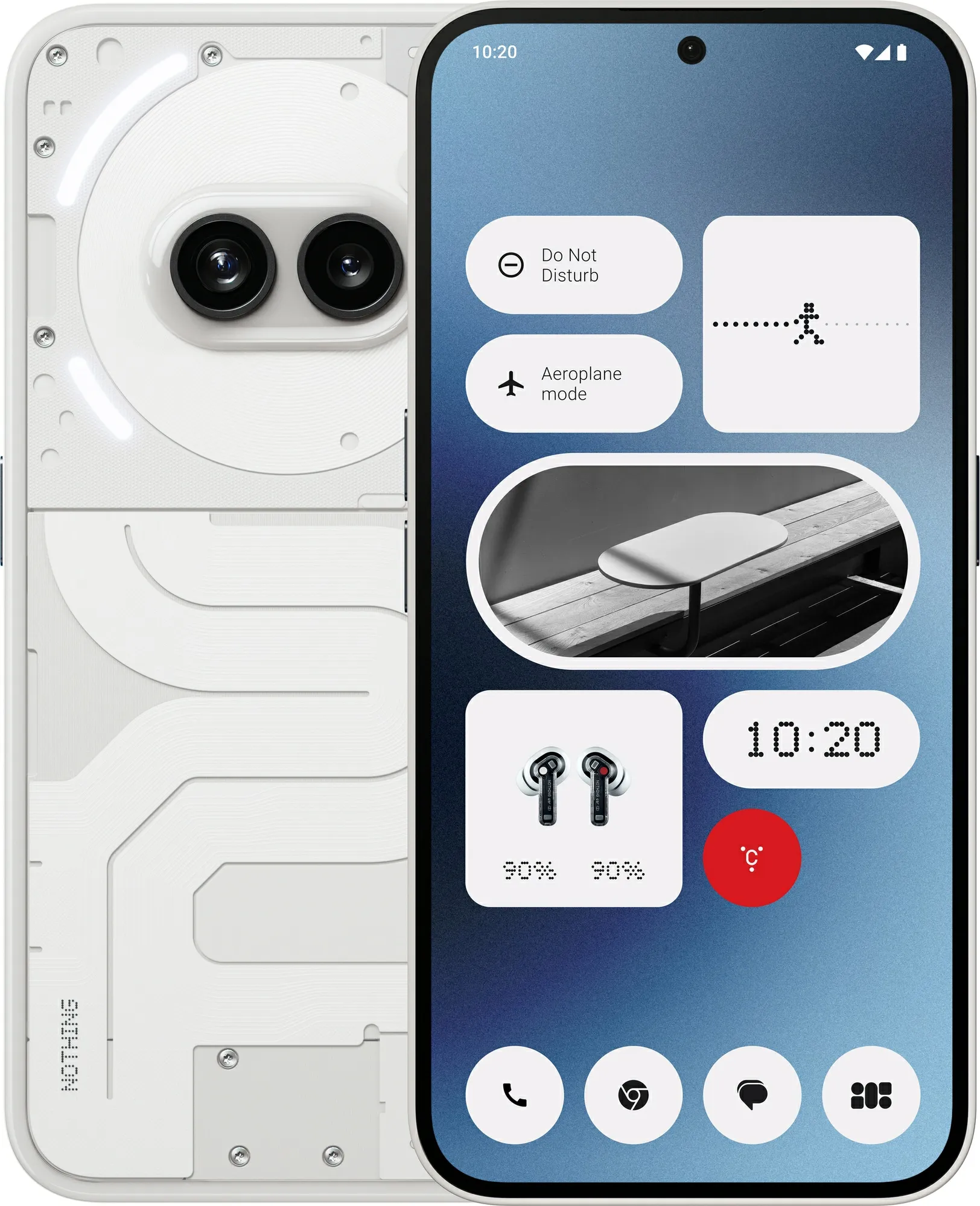 Nothing Phone (2a) 8/128 GB Android - mobiltelefon, Vit