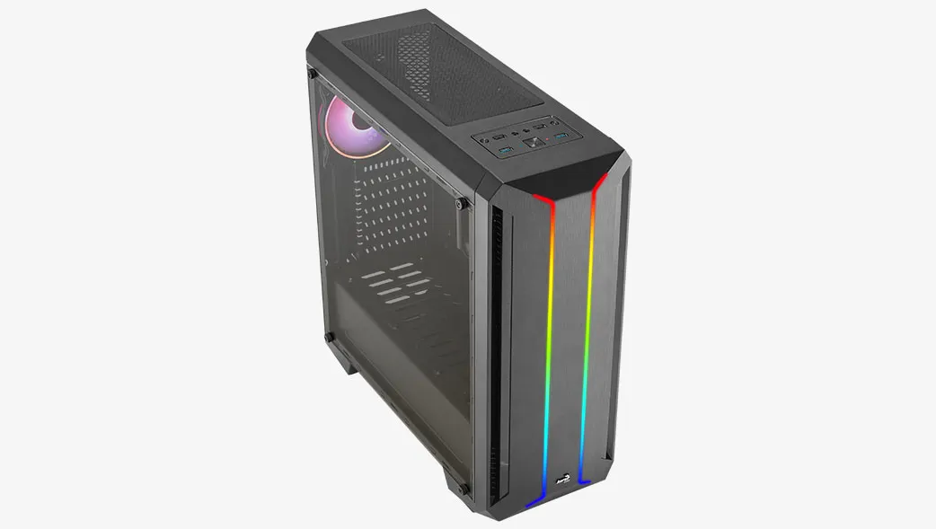 Skyline Argb Midi Tower Black