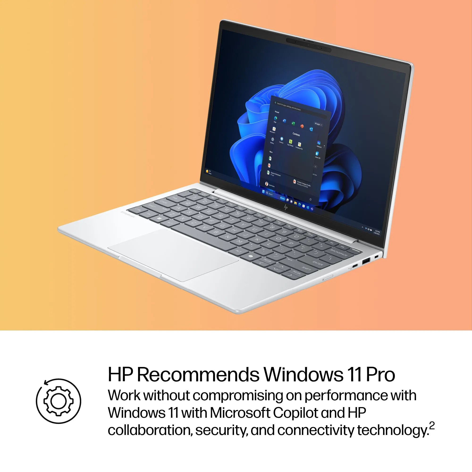 HP EliteBook 8 G1i 13.3" Ultra 7 255U, 32 GB, 512 GB SSD, Win 11 Pro - b&auml;rbar dator, glaci&auml;rsilver