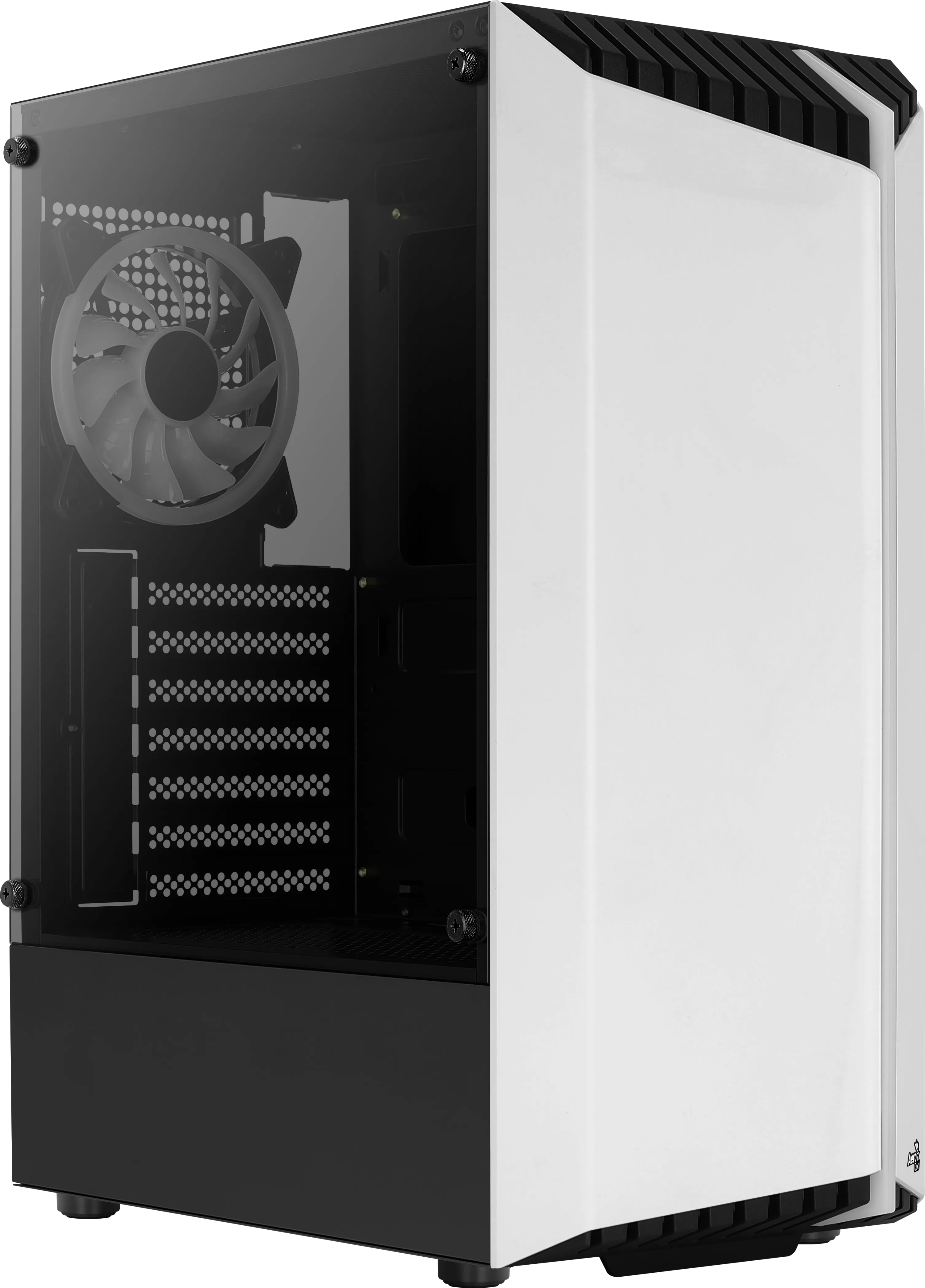 AeroCool Bionic G V2 Midi-Tower Case with window and RGB lighting, White