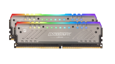 Crucial 32GB (2x16GB) Ballistix Tracer RGB, DDR4 3000MHz - harmaa