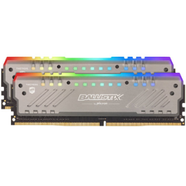 Crucial 32GB (2x16GB) Ballistix Tracer RGB, DDR4 3000MHz - harmaa