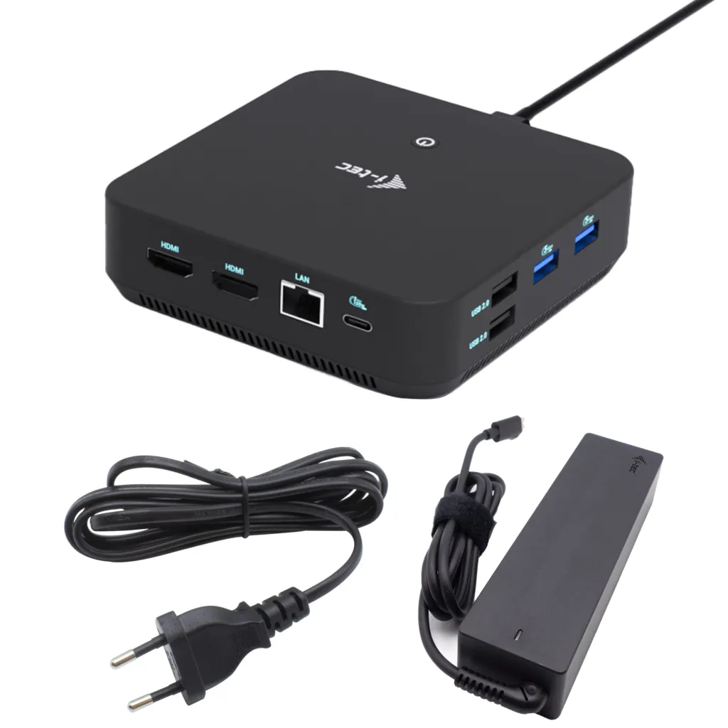 I-TEC USB-C DP Dual HDMI Docking Station, PD 100W + PSU 100W I-TEC USB-C DP Dual HDMI Docking Station, PD 100W + PSU 100W