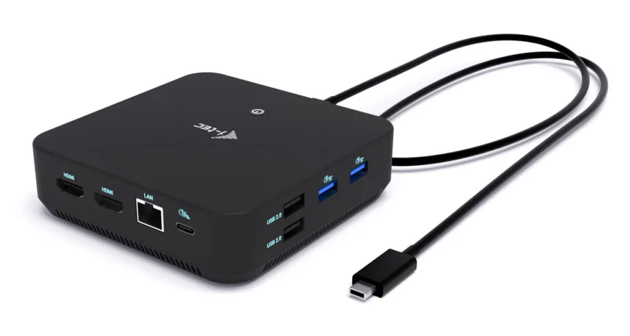 I-TEC USB-C DP Dual HDMI Docking Station, PD 100W + PSU 100W