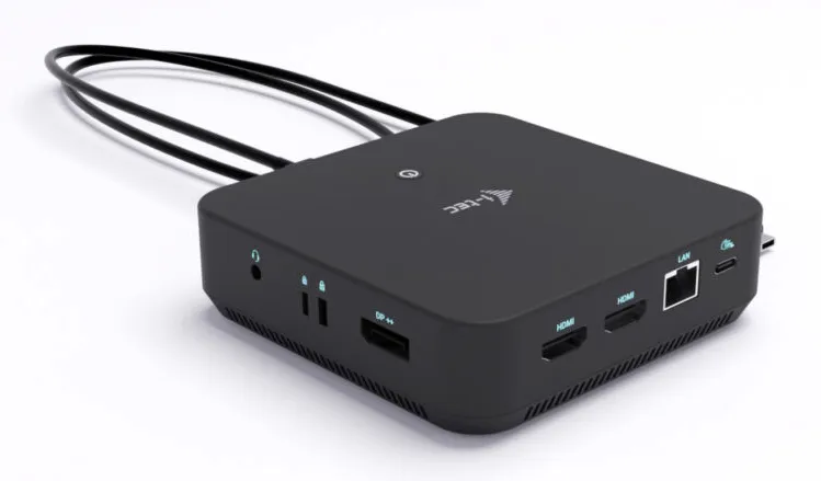 I-TEC USB-C DP Dual HDMI Docking Station, PD 100W + PSU 100W