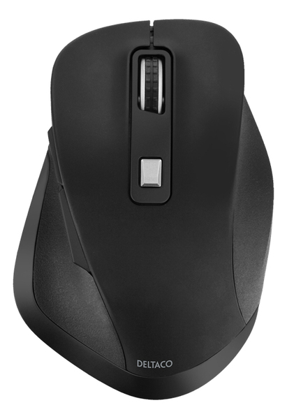 Deltaco Ergonomic - wireless mouse, Black