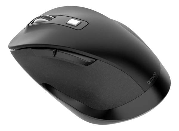 DELTACO DELO-0310 Wireless Ergonomic Mouse, Black
