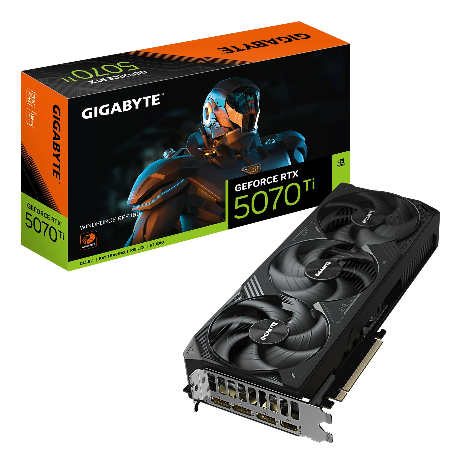 GK Gigabyte GeForce RTX 5070TI WINDFORCE 3 16GB