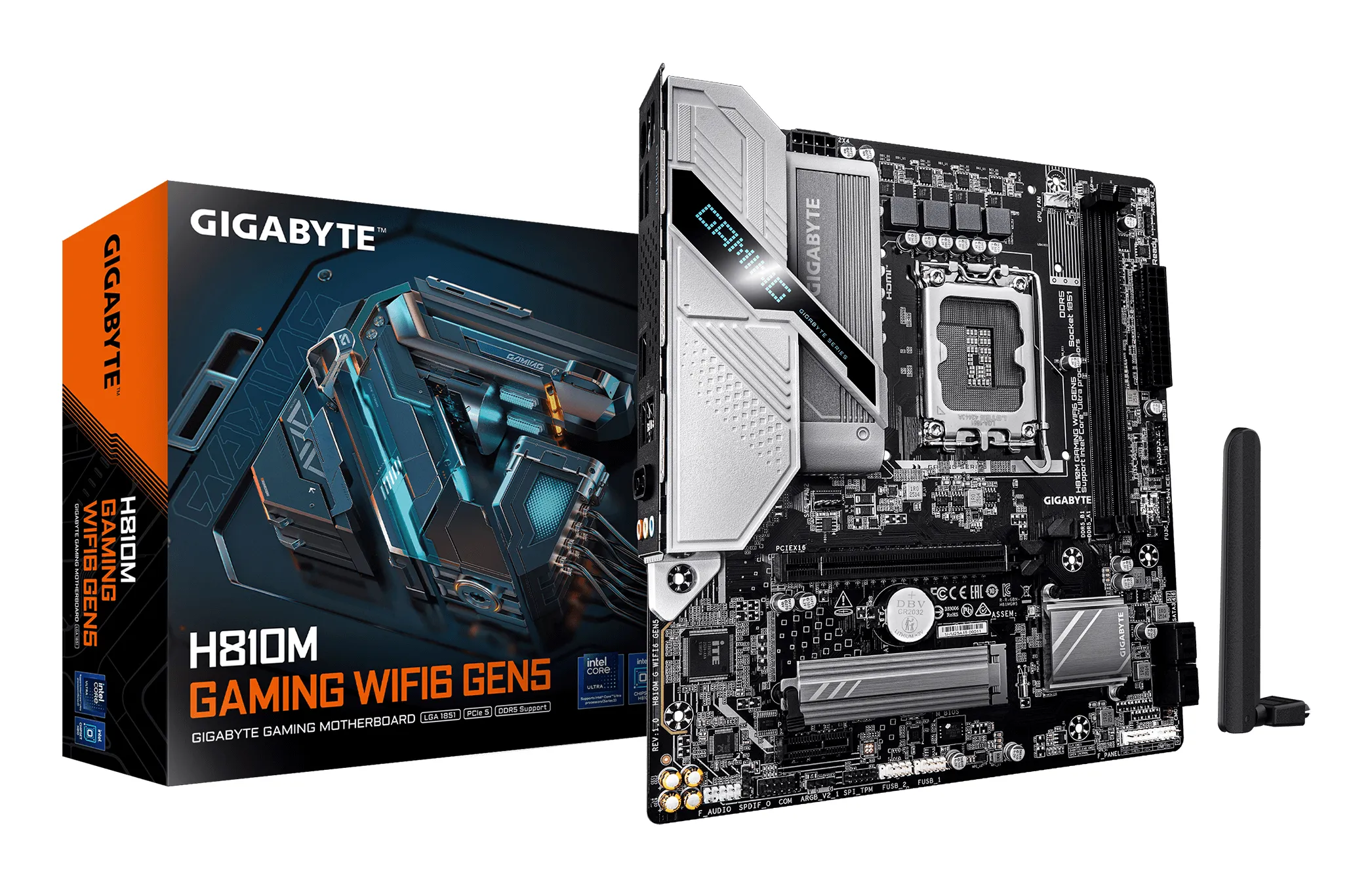 Gigabyte H810M Gaming WiFi 6 Gen5 LGA 1851 mATX -emolevy