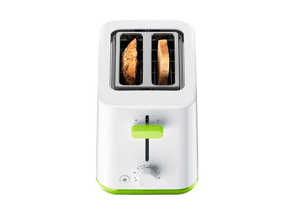 Braun Breakfast1 - toaster, 2 slice(s),  Green, White