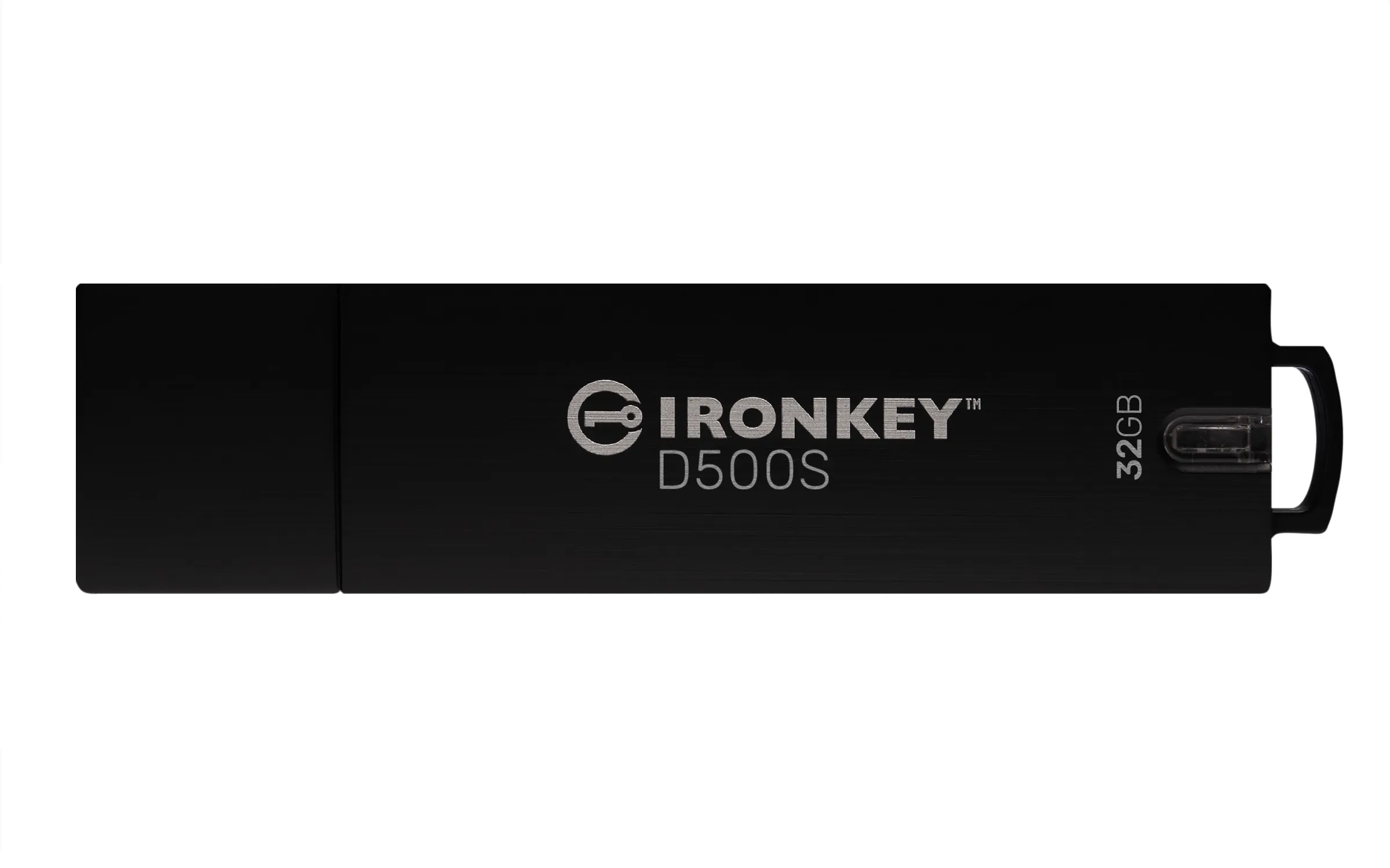 Kingston IronKey D500S AES-256 32 Gt USB 3.2 Gen 1x1 -muistitikku, Musta