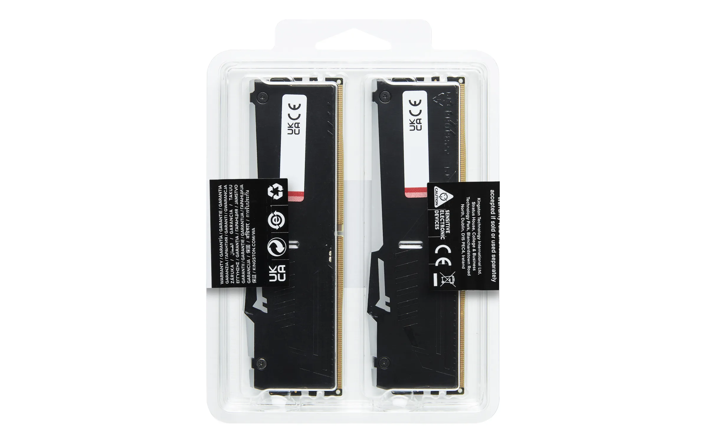 Kingston FURY Beast RGB 16 GB (2 x 8 GB) DDR5 6000 MHz, 30 - minne, Svart (EXPO)