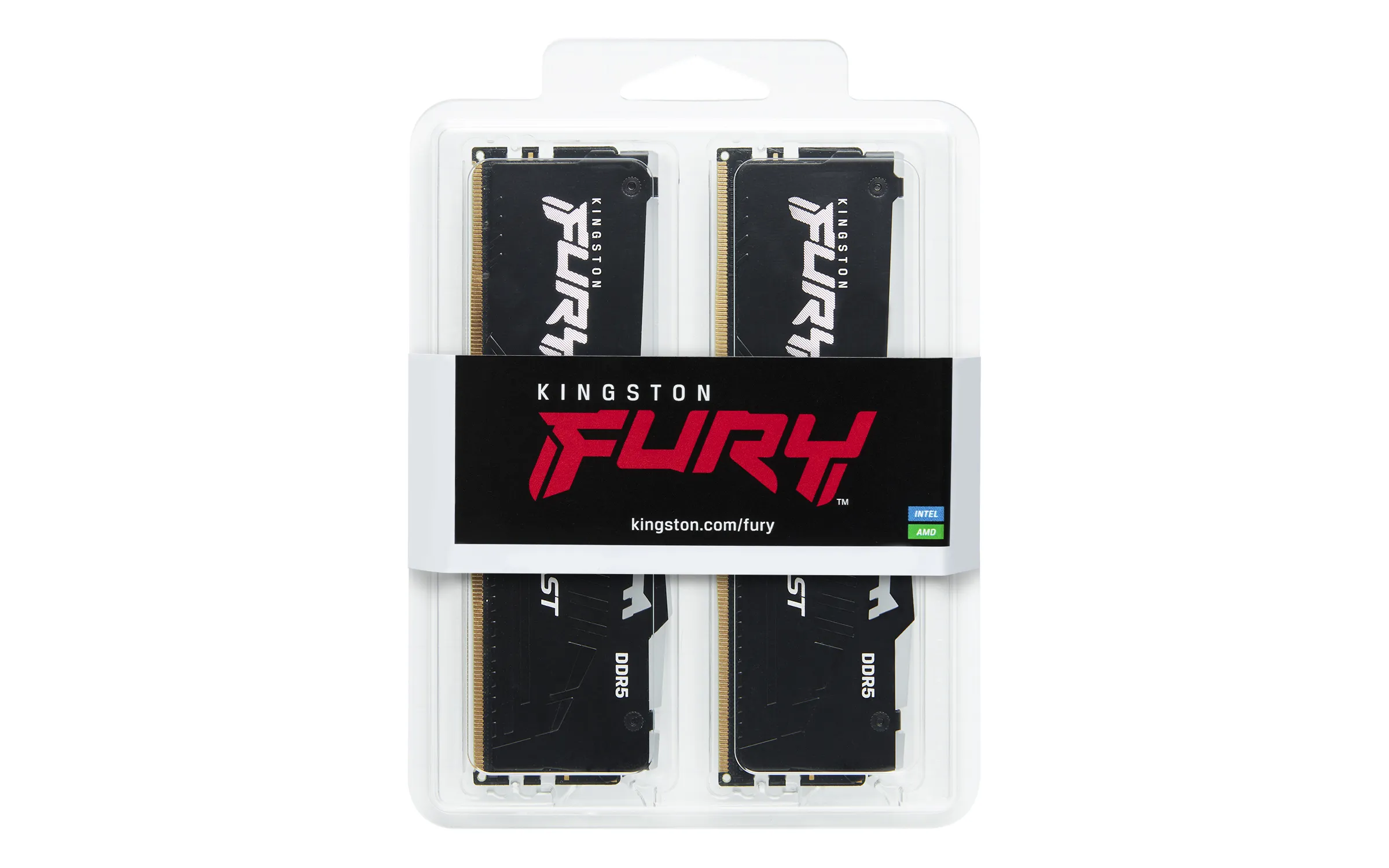 Kingston FURY Beast RGB 16 GB (2 x 8 GB) DDR5 6000 MHz, 30 - minne, Svart (EXPO)