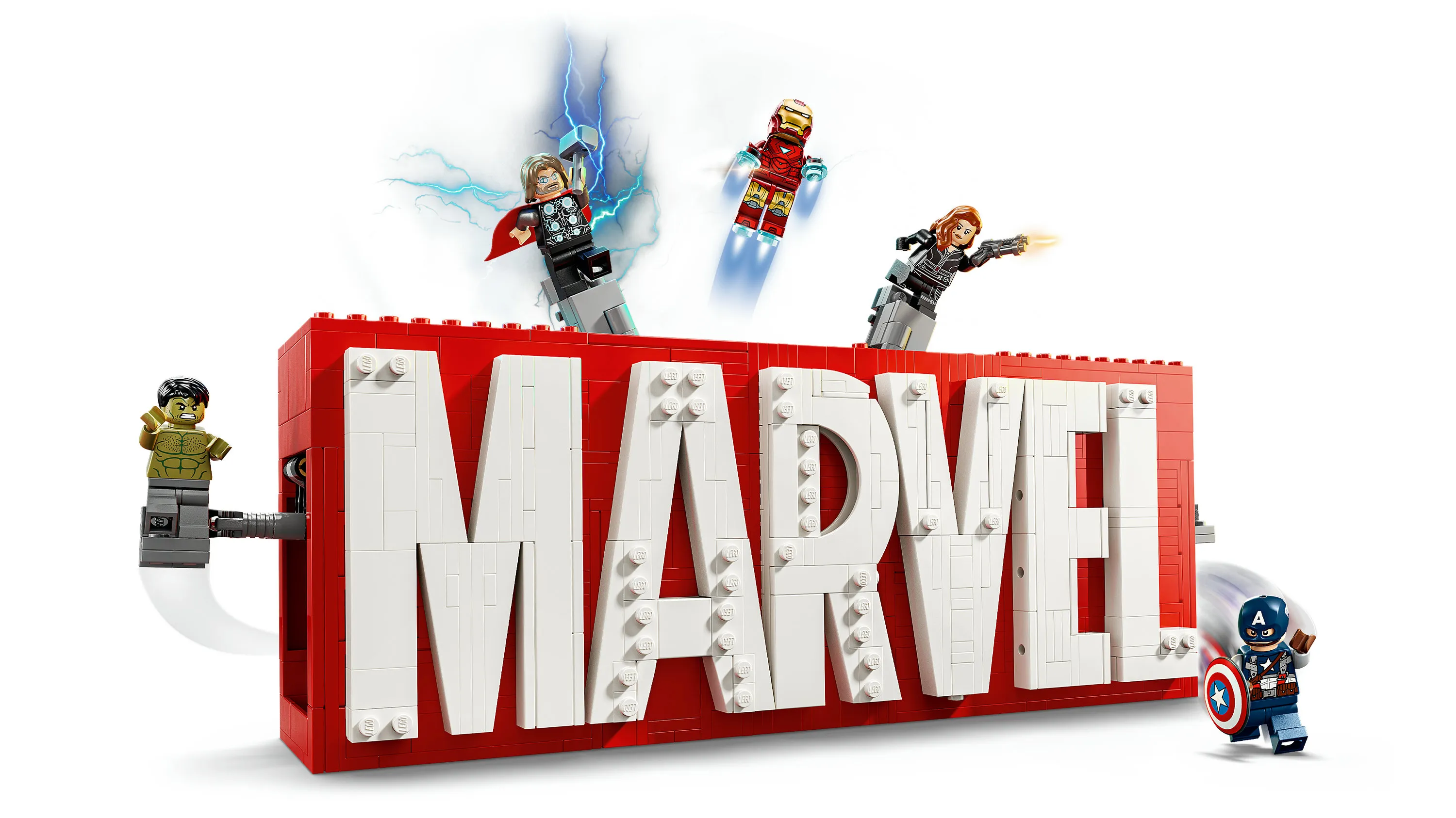 LEGO Marvel MARVEL Logo and Minifigures 76313