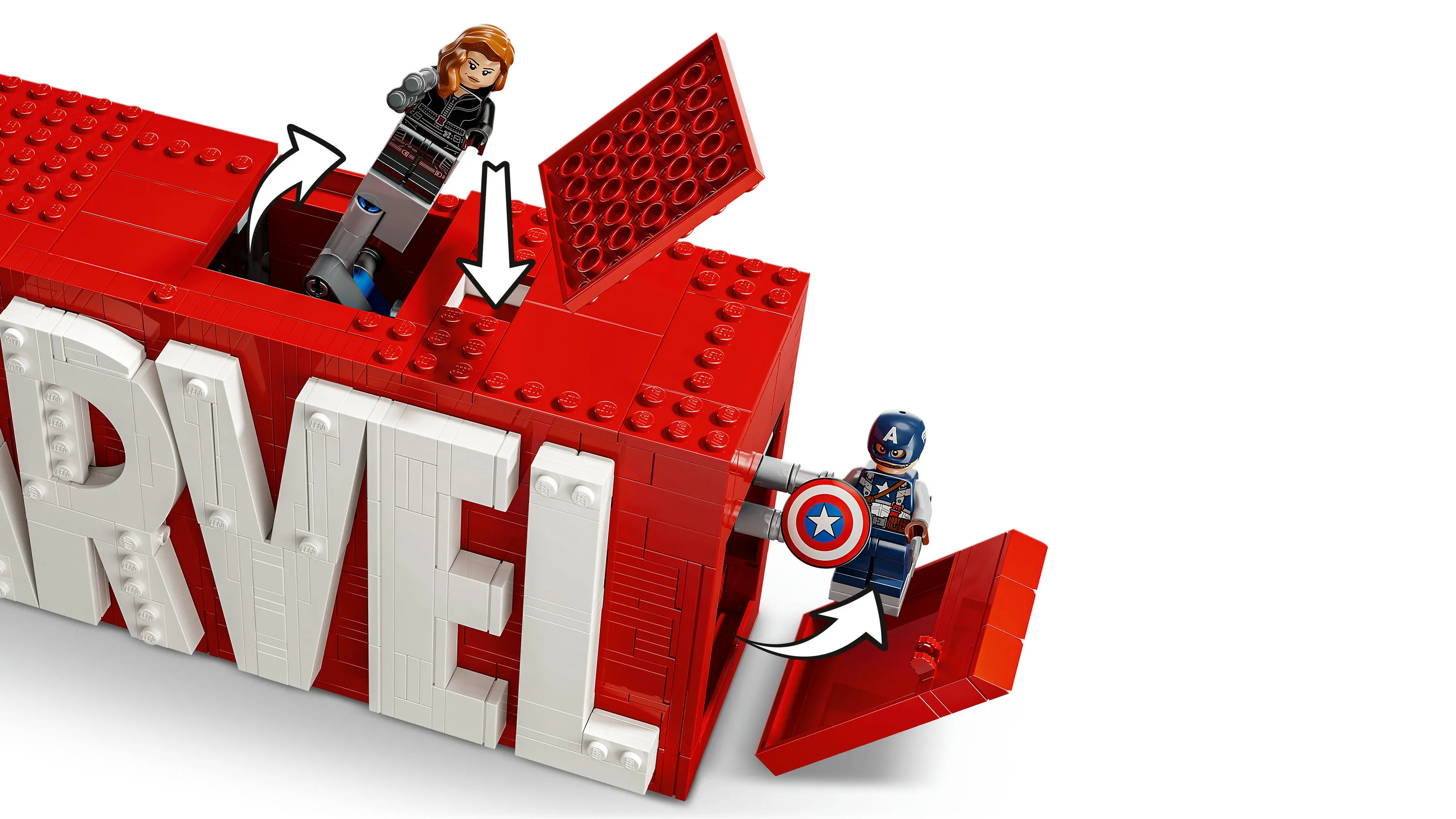 LEGO Marvel MARVEL Logo and Minifigures 76313
