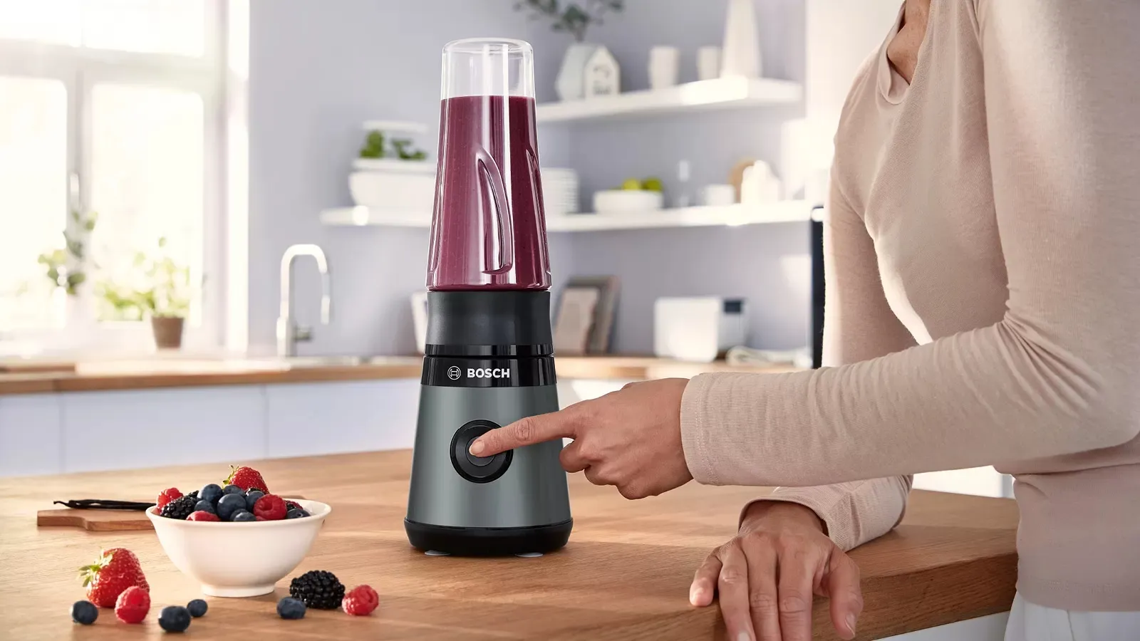 Bosch Series 2 VitaPower MMB2111S 450W 0.6L Blender, Silver