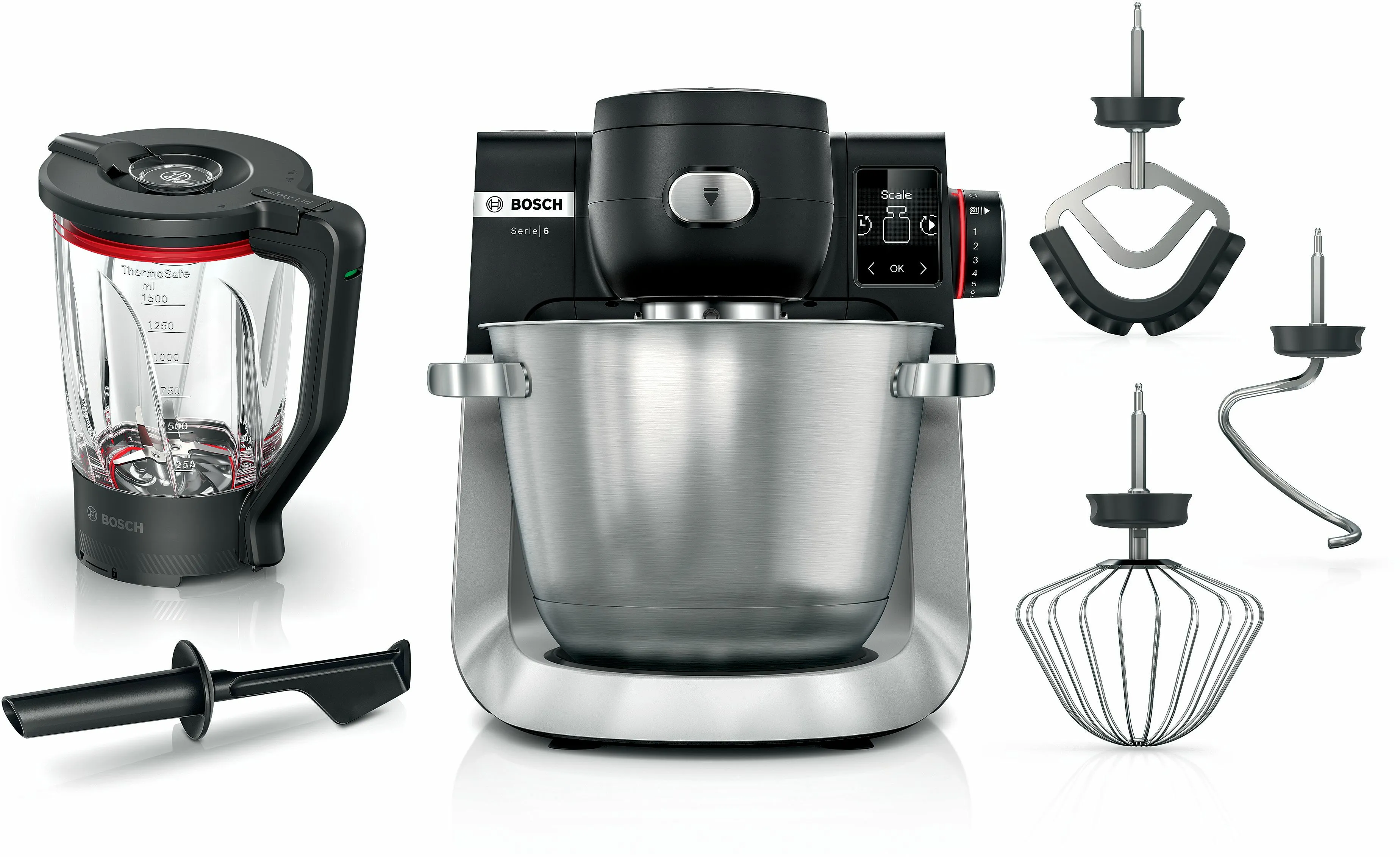Bosch MUMS6ZS17 - food processor, 1600W, black/stainless steel
