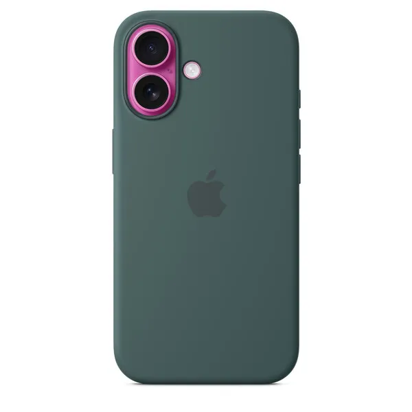 Apple iPhone 16, MagSafe - silicone case, Lake Green