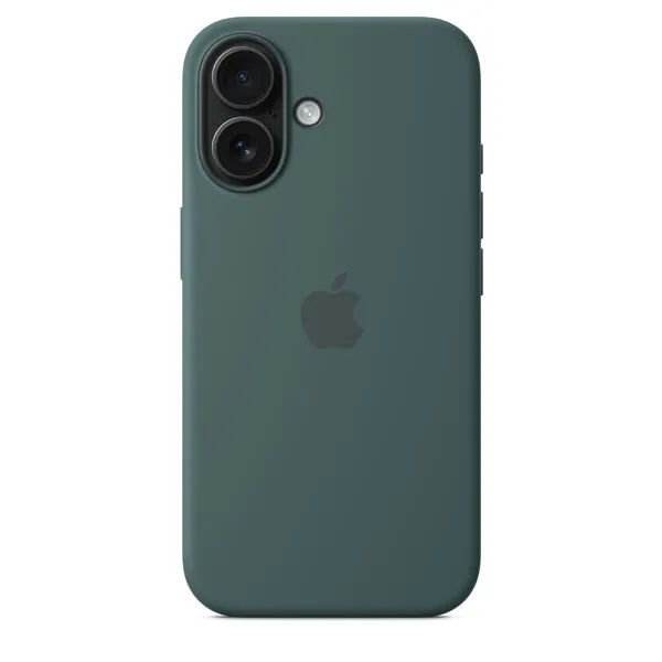 Apple iPhone 16, MagSafe - silicone case, Lake Green